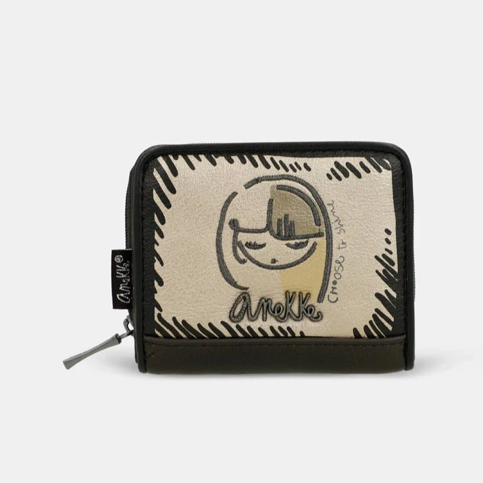 Mała portmonetka damska - ANEKKE MADEMOISELLE NATURE KOKO 41869-903