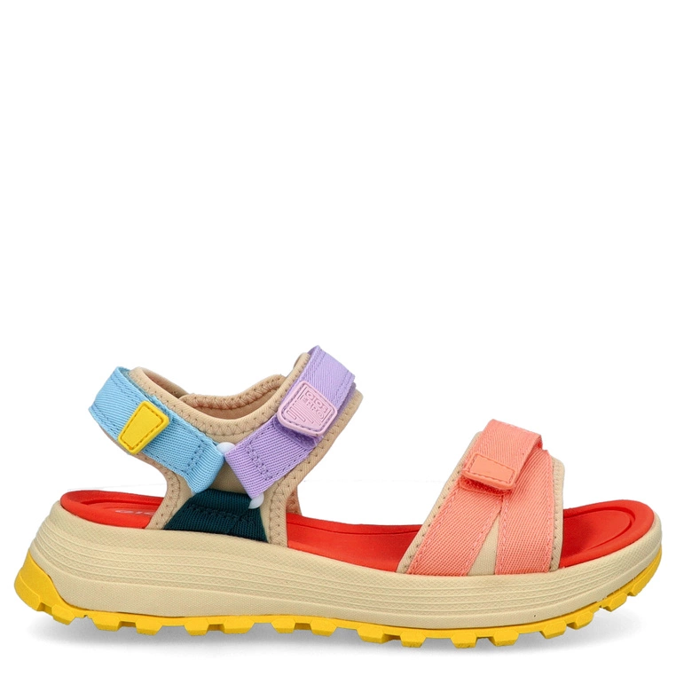 Damskie sandały zapinane na rzep - GIOSEPPO 75535 KOLOROWE