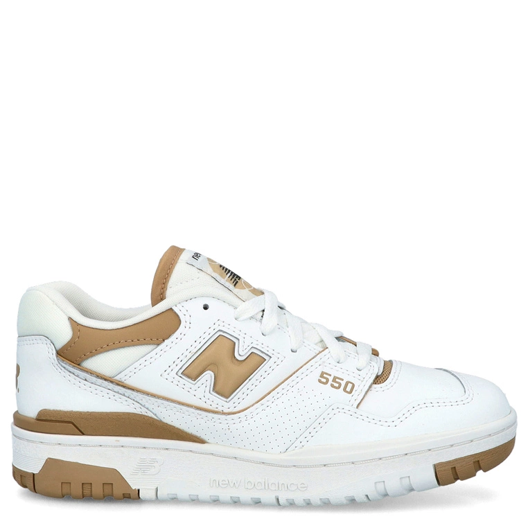 Sneakersy damskie - NEW BALANCE BBW550BT BIAŁO-BRĄZOWE