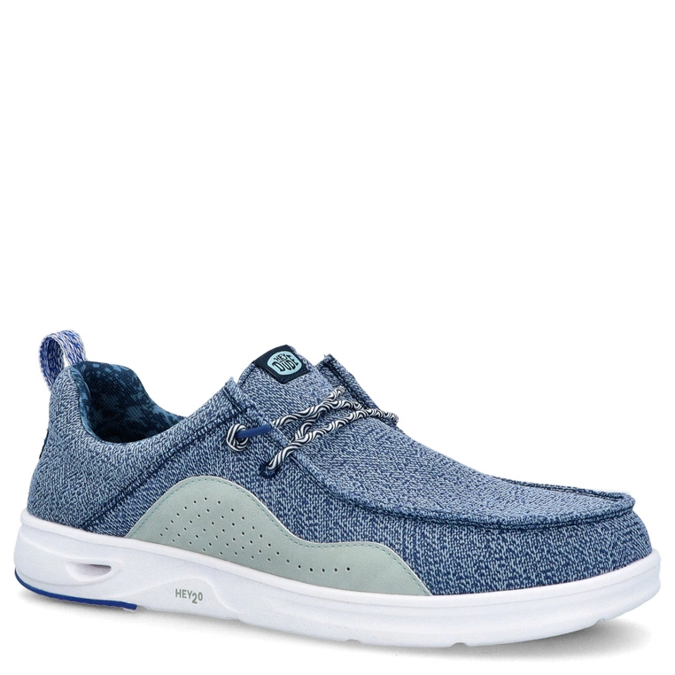Lekkie półbuty męskie - HEY DUDE WALLY HEY20 MESH NIEBIESKIE