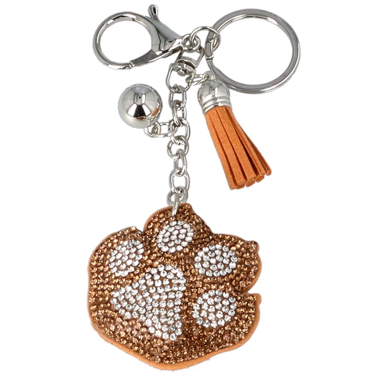 Brelok do kluczy serce - TYMOTEO LOVE B23 ŁAPKA BRĄZ