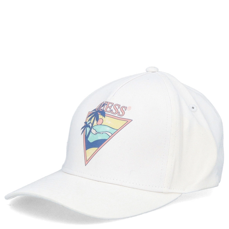 Czapka z daszkiem męska - GUESS M4GZ15WF8V0-G-011 BIAŁA