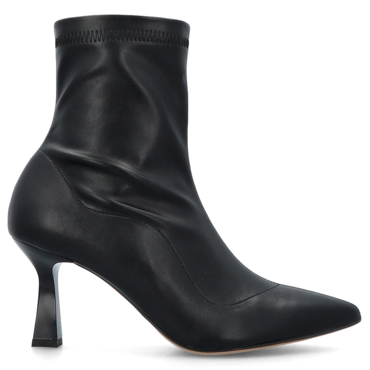 Botki z elastyczną cholewką - KOTYL 3743 CZARNE