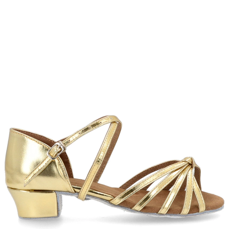 Profesjonalne elastyczne buty do tańca latino - TYMOTEO D10 Taneczne ZŁOTE  3CM