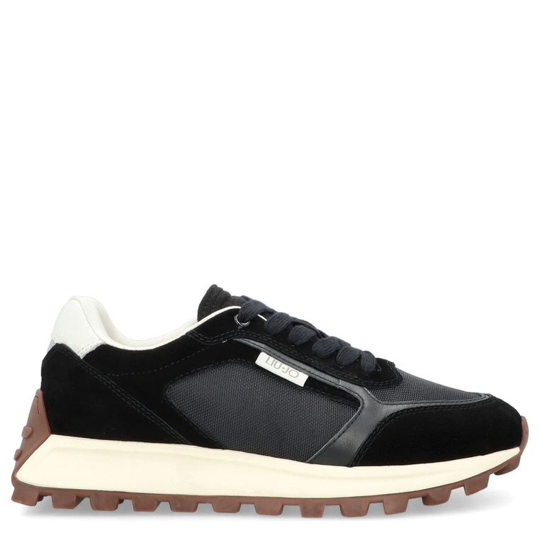Sneakersy męskie premium - LIU JO RUNNING 02 7G4007 CZARNE