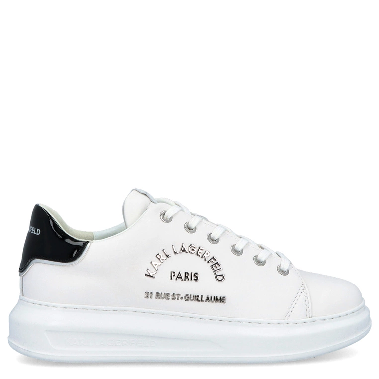 Sneakersy męskie - KARL LAGERFELD KAPRI MENS KL52539 BIAŁE