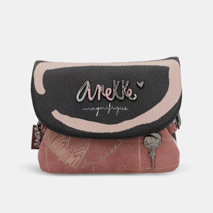 Mały damski portfel z klapką - ANEKKE MADEMOISELLE PARISIAN 41819-016