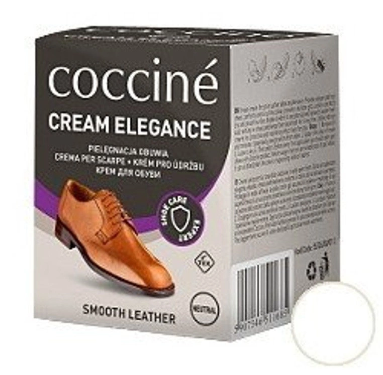 COCCINE CREAM ELEGANCE BEZBARWNY - krem do obuwia ze skóry licowej