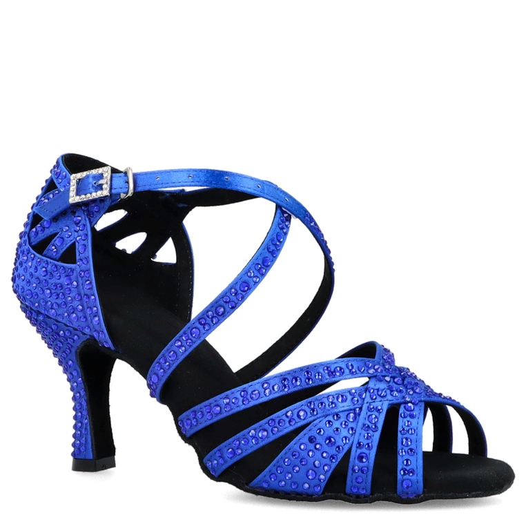 Profesjonalne elastyczne buty do tańca - TYMOTEO D8 NIEBIESKIE