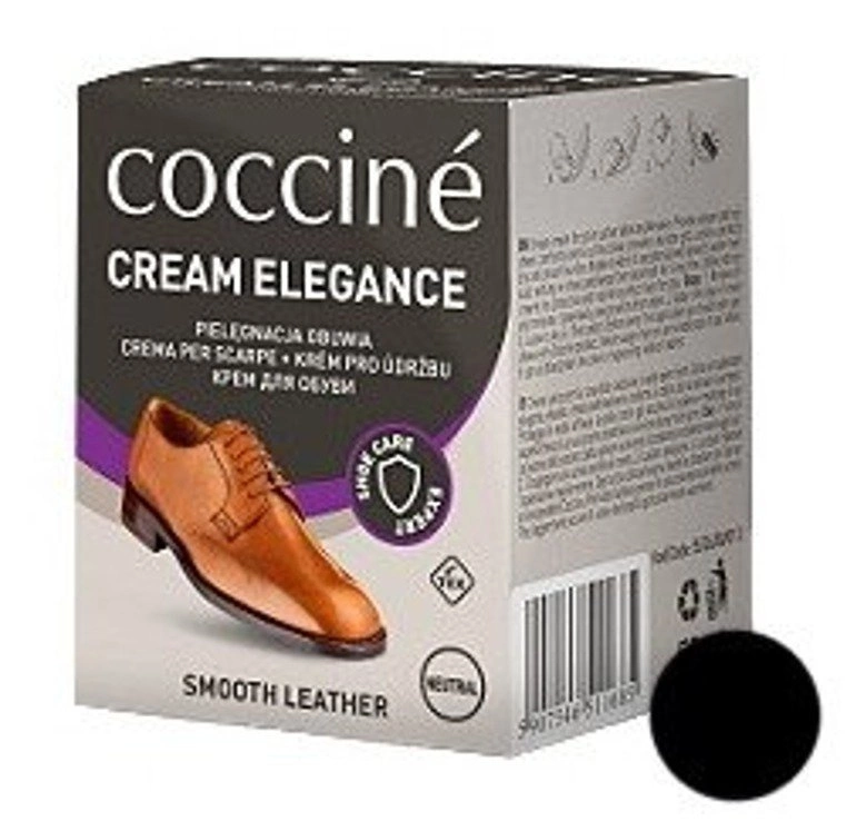 COCCINE CREAM ELEGANCE CZARNY- krem do obuwia ze skóry licowej