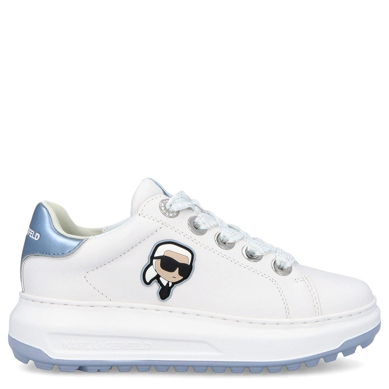 Sneakersy damskie - KARL LAGERFELD KAPRI KL67530 BIAŁE