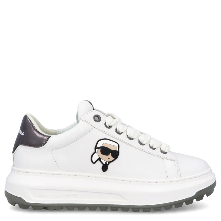 Sneakersy męskie - KARL LAGERFELD KAPRI LUG KL57530 BIAŁE