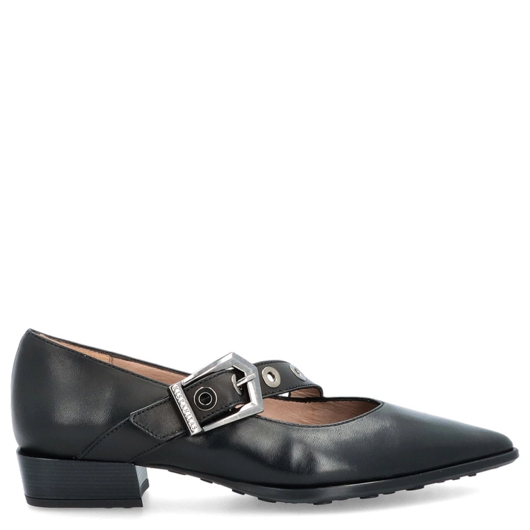 Hiszpańskie czółenka z zapięciem - HISPANITAS HI254196 CZARNE