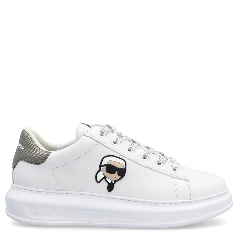 Sneakersy męskie - KARL LAGERFELD KAPRI MENS KL52531M BIAŁE