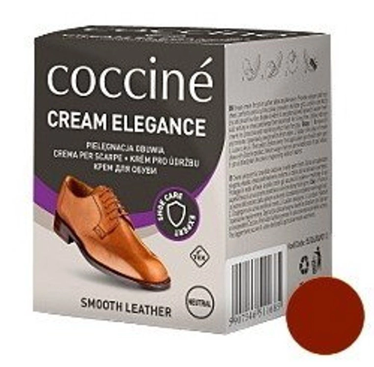 COCCINE CREAM ELEGANCE CIEMNOBRĄZOWY krem do obuwia ze skóry licowej