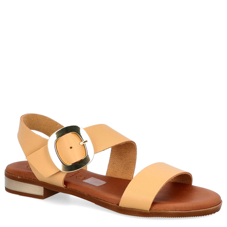 Eleganckie sandały ze skóry - OH! MY SANDALS 5333 BEŻOWE